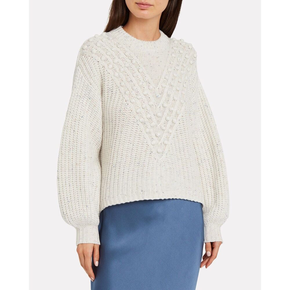 SAYLOR Keltie Pom-Pom Fisherman Sweater Sz‎ XS